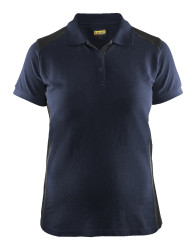 Polo Femme Marine foncé/Noir