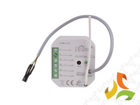 Nadajnik czterokanałowy bezprzewodowy z zewnętrznym czujnikiem temperatury F&Home Radio moduł dopuszkowy nadajnika z zewnętrzną