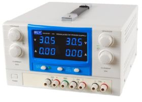 Zasilacz laboratoryjny QR305 2x30V/5A + 5V/1A do pracy ciągłej MCP potrójny