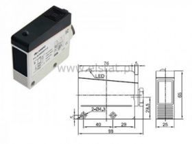 Bariera optyczna; zasięg do 40m; PNP NO+ NC