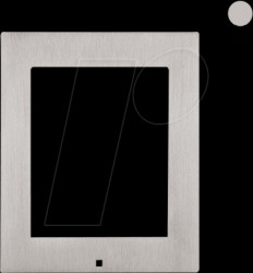 9155021 Front panel for 2N surface mount frame, nickel, 1-fold