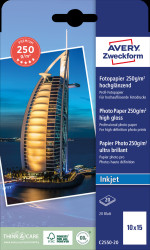 C2550-20 Inkjet, photo paper, 10x15, 250 g/m², glossy, 20 sheets