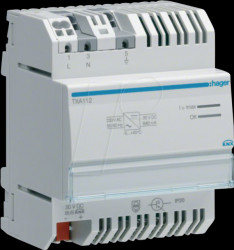 TXA112 KNX power supply with 1 output and 1 choke, 640 mA