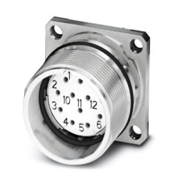 Złącze wielostykowe przemysłowe 12-pinowe M23 Montaż przedni Gniazdo Phoenix Contact