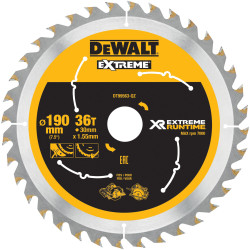 DEWALT DT99563-QZ FlexVolt XR Circular Saw Blade 190 x 30mm x 36T