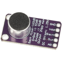 Mikrofon elektretowy ze wzmacniaczem MAX9814