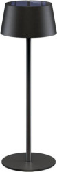 Bezprzewodowa lampa stołowa solarna LED 3000K 150lm IP44, czarna 72026