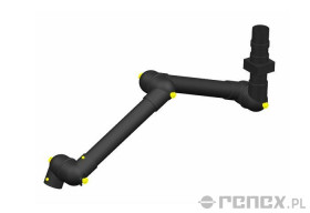 Ramię ALSIDENT 1060mm do systemu 75 ESD/EEx montowane do sufitu