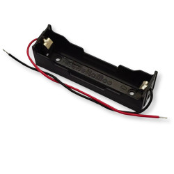 Wytrzymały koszyk na ogniwo 1x 18650 1S 3.7V z przewodami 22AWG + blaszki