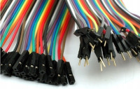 CAB_C(KOL20) Przewody połączeniowe kolorowe /złącze męskie - złącze żeńskie/ - komplet 40 sztuk - długość ok 20cm