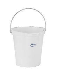 Bucket, Metal Detectable, 12 Litre, Whit