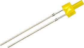 LED, THT, yellow, 590 nm, 20 to 45 mcd, 130°, 204YD1F-1B