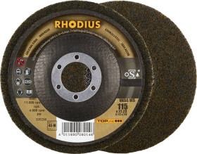 Rhodius 305298 RHODIUS VKSG WS, 2 sztuki filcowych tarcz kompaktowych 115 x 22,23 mm, proste, 4S-średnie, TOPline, wypro