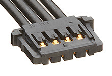 Kabel przewód-płytka, Pico-Lock, 150 V, raster: 1.5mm, 450mm, Złoto, Czarny