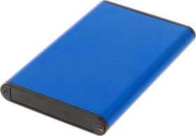 Aluminum enclosure, (L x W x H) 100 x 70 x 12 mm, blue, IP54, 1455A1002BU