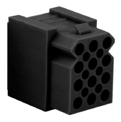 Obudowa złącza 15-pinowe 5-rzędowe Souriau Sunbank by Eaton Żeński Montaż na panelu SMS Złącze PCB do szybkich połączeń