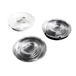 Soczewka LED owalna, kąt widzenia 60 ° Bezbarwny Metakrylan polimetylu (PMMA) Okrągły, Ledil, seria: Amy 70