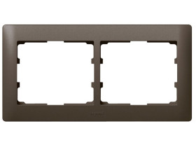 SISTENA LIFE Ramka Choco 2 podwójna pozioma 771202 LEGRAND