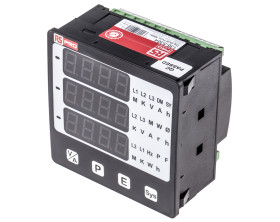 Cyfrowy miernik panelowy wielofunkcyjny częstotliwości RS PRO LED