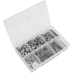 Sealey AB077NW Stainless Steel Nut and Washer Assortment M5-M10 500pc