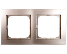 AS Ramka podwójna satyna light R-2G/45