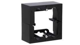 Simon 10 Puszka Natynkowa Pojedyncza, Składana. Głębokość 40 Mm Czarny Mat...