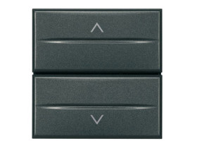 AXOLUTE Przycisk podwójny Z BLOKADĄ 2 modułowy AXIAL antracyt HS4037/2 LEGRAND