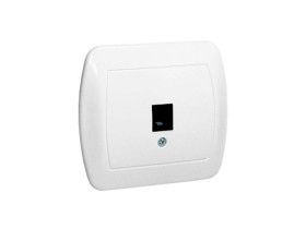 AKORD Gniazdo telefoniczne RJ11 białe z łapkami AT1e/11 KONTAKT SIMON