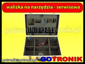 Aluminiowa walizka narzędziowa - serwisowa 460 x 335 x 155 mm