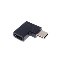 Adapter USB typu C M-F, kątowy boczny