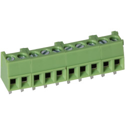 TruConnect 211796 3.5mm 10 Way Low Profile Rising Clamp Terminal Block