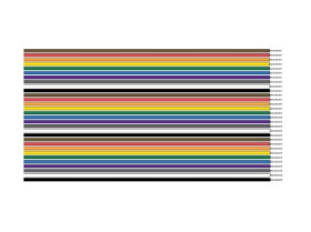 Kabel taśmowy 14-żyłowy Okrągły Alpha Wire