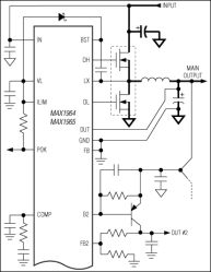 MAX1964 Tracking/Sequencing Triple/Quintuple Power-Supply Controllers
