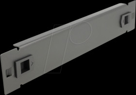 66576 Blind Cover 10", tool free, 1 HE, black