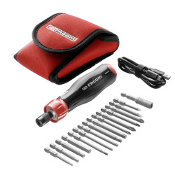 Wkrętak elektryczny zakres 0.9Nm Facom Elektryczny wkrętak dynamometryczny nastawa 300rpm 3.6V ATPA4V.J16PB Sznurowy USB