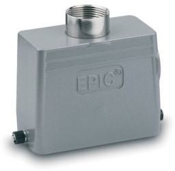 Grommet housing, size HB16, aluminum alloy, PG21/PG29, straight, longitudinal bow locking, IP65, 70094200