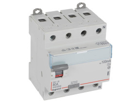 Wyłącznik różnicowoprądowy 4P 80A 100mA typ A P304 DX3 411772 LEGRAND