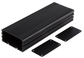 Obudowa urządzeń elektronicznych, aluminiowa wysokość zew: 40 mm szerokość zew: 81,4 mm długość zew: 225 mm 225 x 81.4