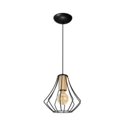 Lampa wisząca WILL BLACK 1XE27 MLP4188 Milagro