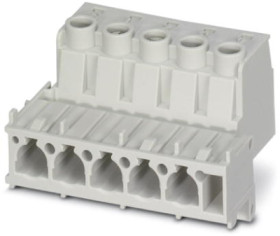 Pin contact insert, VC3, 5 pole, equipped, screw connection, with PE contact, 1607748