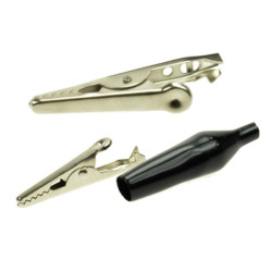 Krokodyl w izolacji duży 54mm 27.712.2 czarny stal.niklowana