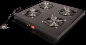 26210302 19" roof fan unit, 4 fans, black