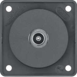 Integro Flow Gniazdo przyłaczeniowe anteny TV antracyt mat 945112515