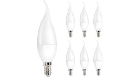 Żarówka Led E14 230V 4W Świecowa 320Lm Biała Ciepła Komplet 6Szt 75.0441