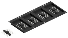 Pin header, 7 pole, pitch 2.54 mm, straight, black, 10050440