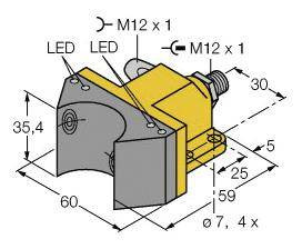 Turck Czujnik indukcyjny nie podtynkowy NI4-DSU35-2ASI2X4-H1140
