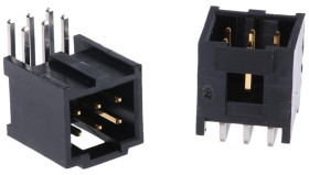 Listwa stykowa PCB 6-pinowe C-Grid III raster: 2.54 mm Kąt prosty 2-rzędowe Molex Otwór przelotowy 350 V W osłonie