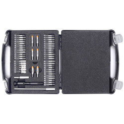 Bernstein 4-970 Electronics Bit Set 51-Piece with Torque Adapter Repair Kit