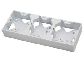 AS ANTYBAKTERYJNY Puszka instalacyjna do serii As potrójna produkt zawiera szkło fosforanowo-srebrowe PNP-3GA/00 OSPEL