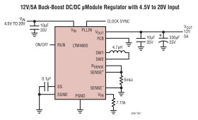 High Efficiency Buck-Boost DC/DC μModule (Power Module) Regulator